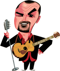 caricature of pat